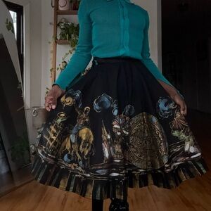 1950s Tipicano Mexico Hand Screened Circle Souvenir Skirt